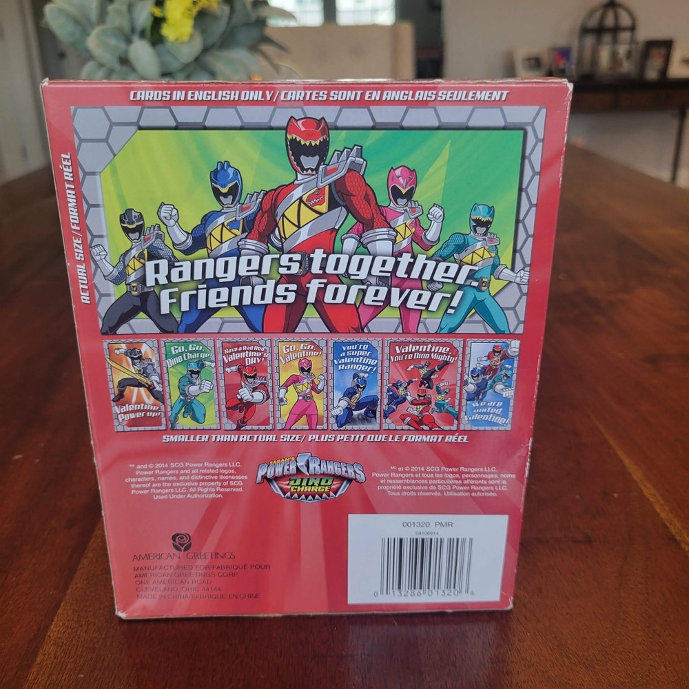 Power Rangers Dino Charge 32 Valentines Day Cards American Greetings 2014 New - Picture 2 of 4
